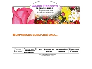 Thumbnail do site Floricultura Amor Perfeito