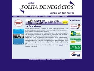 Thumbnail do site Jornal Folha de Negcios