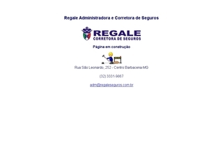 Thumbnail do site Regale Administradora e Corretora de Seguros