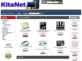 Thumbnail do site Kitanet - Informtica e Eletrnicos