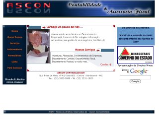 Thumbnail do site Ascon Contabilidade