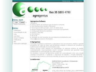 Thumbnail do site AGROGENIUS Consultoria e Treinamento