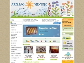 Thumbnail do site Arteso Mineiro