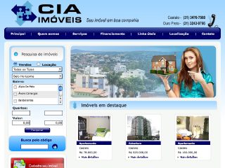 Thumbnail do site Cia Imveis