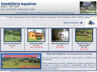 Thumbnail do site Imobiliária Aquarios