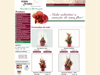 Thumbnail do site Ikebana Flores