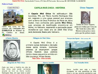 Thumbnail do site Capela Nh Chica