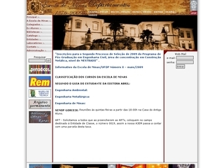 Thumbnail do site Escola de Minas - Ouro Preto