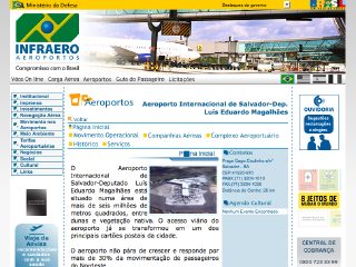 Thumbnail do site Aeroporto Internacional de Salvador