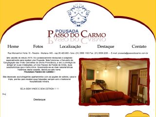 Thumbnail do site Pousada Passo do Carmo