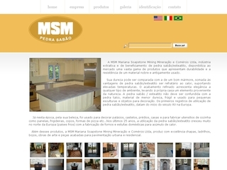 Thumbnail do site MSM Mariana Soapstone Mining