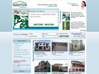 Thumbnail do site Santos Imveis