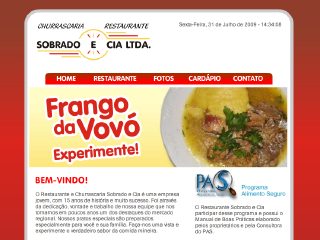 Thumbnail do site Sobrado e Cia - Restaurante e Churrascaria