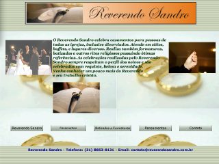 Thumbnail do site Reverendo Sandro - Celebrante de Casamentos