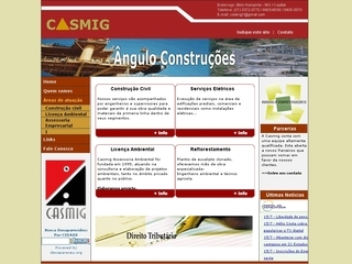 Thumbnail do site Casmig Construos