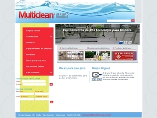 Thumbnail do site Multiclean - Equipamentos de Limpeza