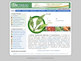 Thumbnail do site Nutrcio - Nutrio Clnica e Esportiva