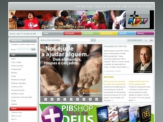 Thumbnail do site Primeira Igreja Batista de Juiz de Fora