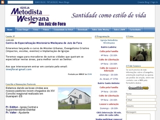 Thumbnail do site Igreja Metodista Wesleyana de Juiz de Fora