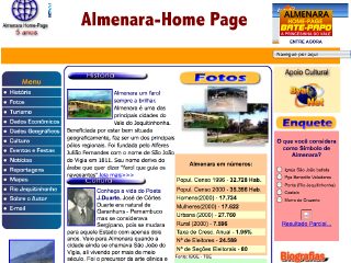 Thumbnail do site Almenara Home Page
