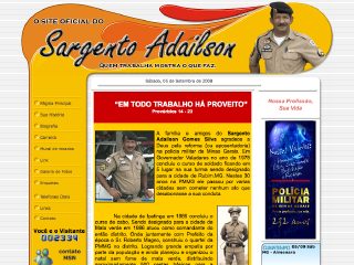 Thumbnail do site Sargento Adailson - 30 anos de PMMG