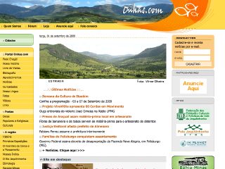 Thumbnail do site Onhas.com : o Vale do Jequitinhonha sem fronteira!