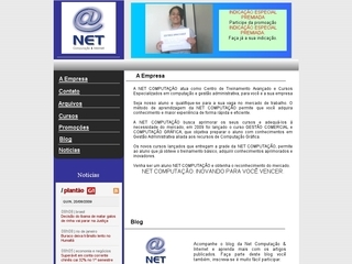 Thumbnail do site Net Computação e Internet
