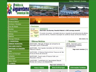 Thumbnail do site Prefeitura Municipal de Jaguaretama