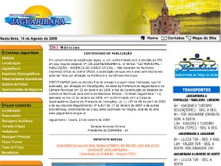Thumbnail do site Prefeitura Municipal de Jaguaribara