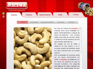 Thumbnail do site Iracema Indstria e Comercio de Caju Ltda