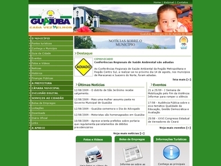 Thumbnail do site Prefeitura Municipal de Guaiúba