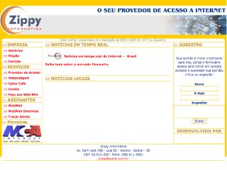 Thumbnail do site Zippy Informtica