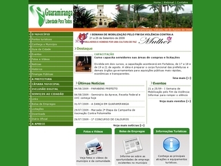 Thumbnail do site Prefeitura Municipal de Guaramiranga