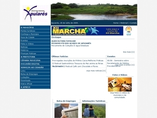 Thumbnail do site Prefeitura Municipal de Apuiars