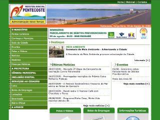 Thumbnail do site Prefeitura Municipal de Pentecoste