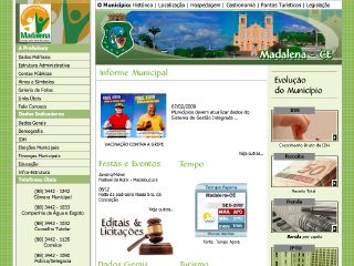 Thumbnail do site Prefeitura Municipal de Madalena
