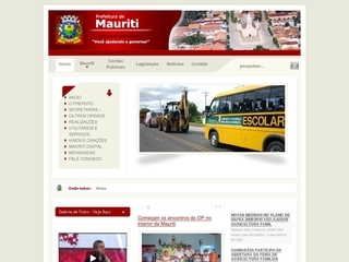 Thumbnail do site Prefeitura Municipal de Mauriti