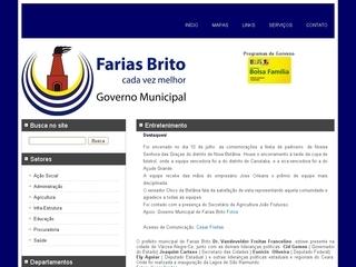 Thumbnail do site Prefeitura Municipal de Farias Brito