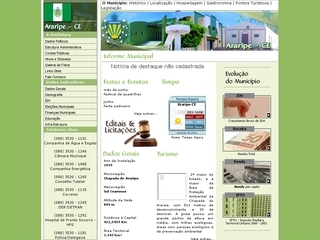 Thumbnail do site Prefeitura Municipal de Araripe