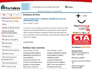 Thumbnail do site Secretaria Municipal de Saúde de Fortaleza