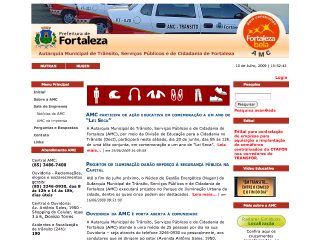 Thumbnail do site AMC - Autarquia Municipal de Trânsito, Serviços Públicos e de Cidadania de Fortaleza