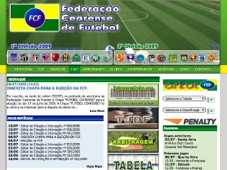 Thumbnail do site FCF - Federação Cearense de Futebol