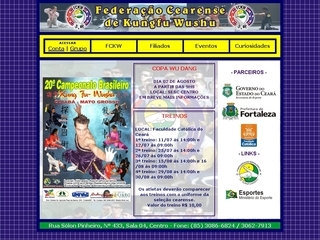 Thumbnail do site FCKW - Federação Cearense de Kungfu Wushu