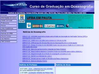 Thumbnail do site Curso de Graduação em Oceanografia
