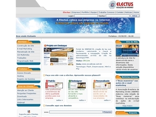 Thumbnail do site Electus Informática 2004