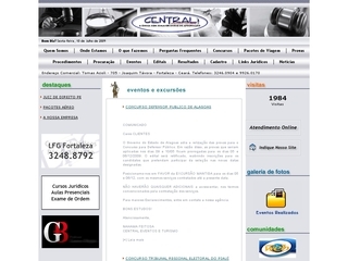 Thumbnail do site Central Eventos e Concursos