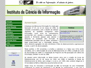 Thumbnail do site Instituto de Ciência da Informação