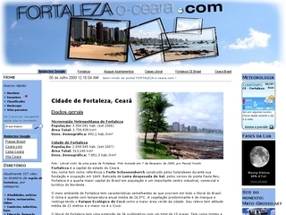 Thumbnail do site FORTALEZA.o-cear.net - Portal de Fortaleza e regio