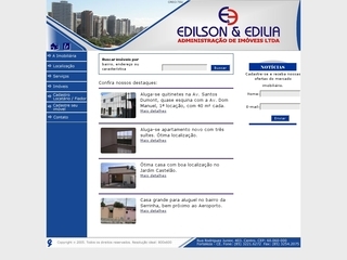 Thumbnail do site Edilson & Edilia Imveis
