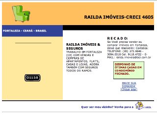 Thumbnail do site Railda Imóveis